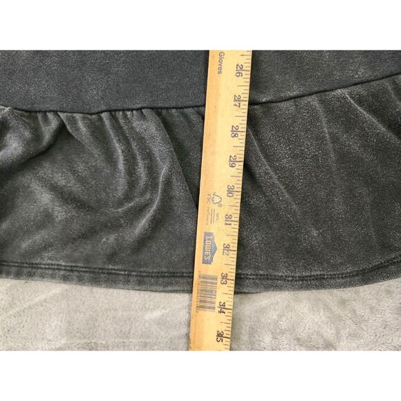 Wild Fable Gray Tiered Drop Shoulder Short Dress Xl Sweatshirt Boho - Picture 9 of 11